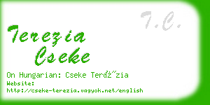 terezia cseke business card